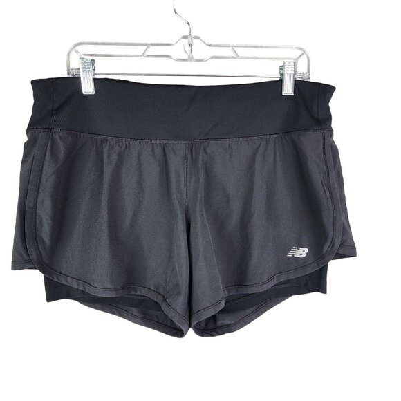 New Balance Pants - Womens Black New Balance NB Dry Running Shorts Lined Athletic Size L